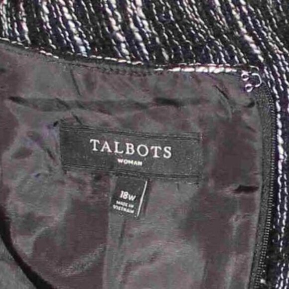 Talbots Black and White Skirt - Sz 18 - Picture 4 of 5